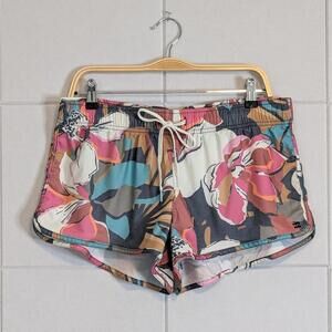 Billabong floral elastic waist drawstring swim board shorts